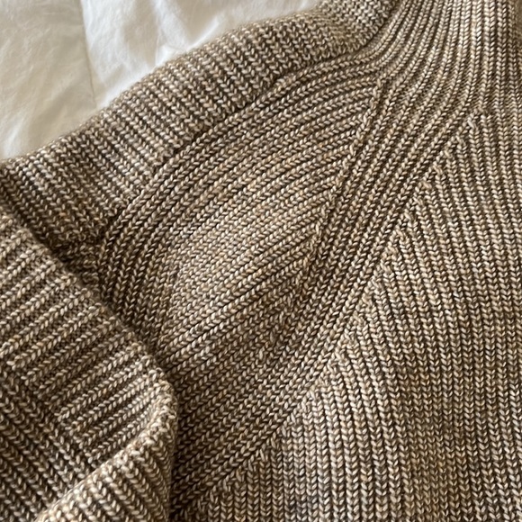 Tan Mock Neck Sweater NWOT - Picture 2 of 3